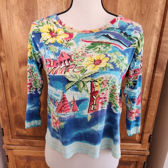 Vintage Tops - Vintage Zashi Beaded Top | S